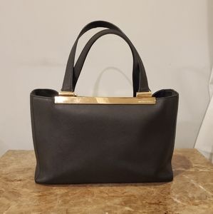 MICHAEL KORS WOMEN’S TILDA SAFFIANO LEATHER LARGE BLACK TOTE